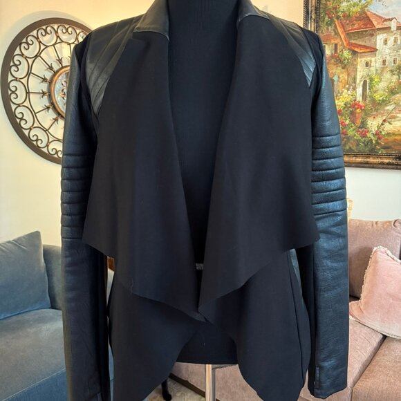 Blanc Noir Drape Front Jacket - Picture 4 of 9